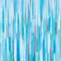 Painted Rain, Teal (Square)