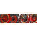 Rhythm (Long) with Enhanced red and black Canvas Art