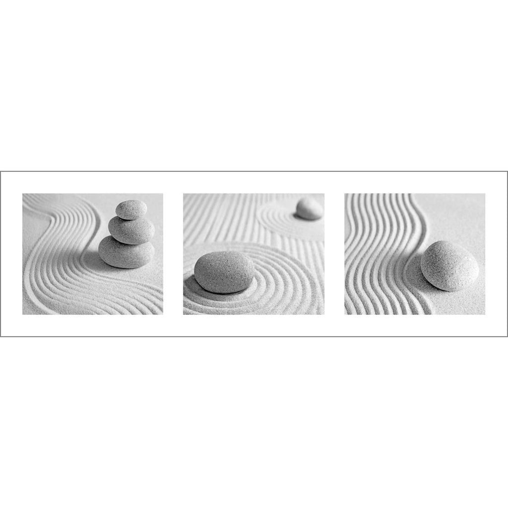 Sand Stone White Montage, Black and White (Long)