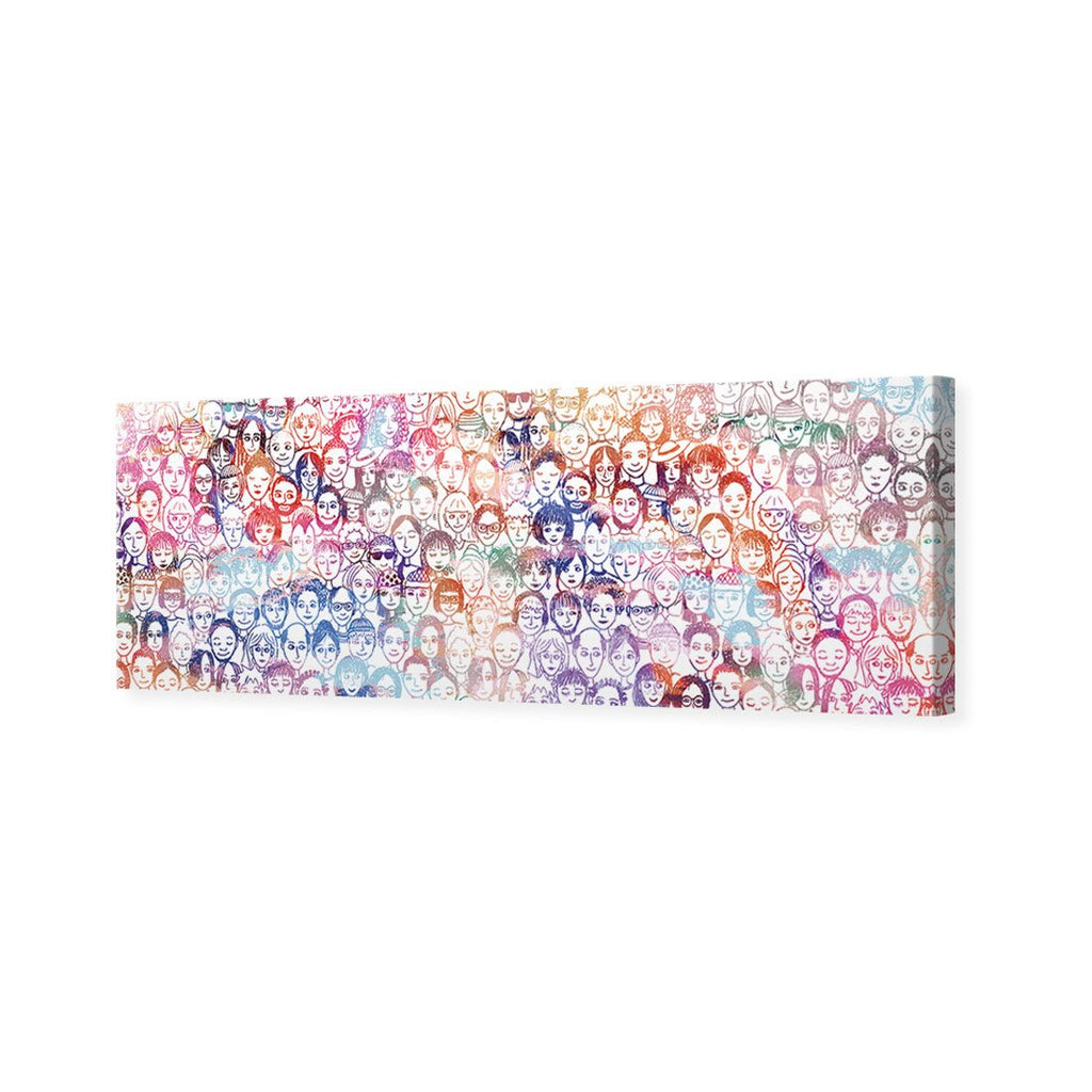 Sketch Faces, Rainbow (long)