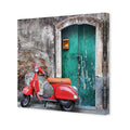 Vintage Door and Scooter (square)