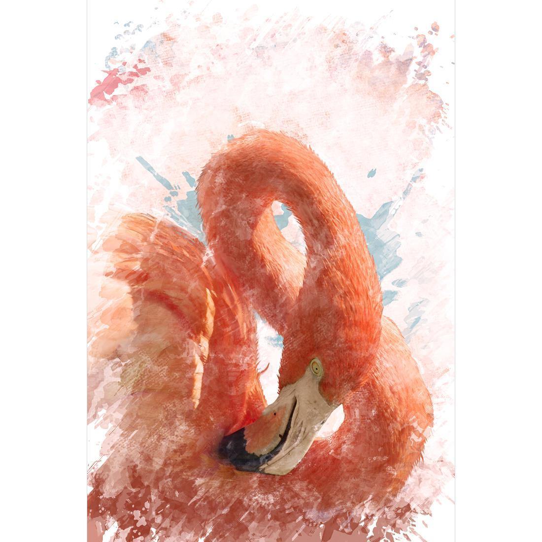 Watercolour Flamingo